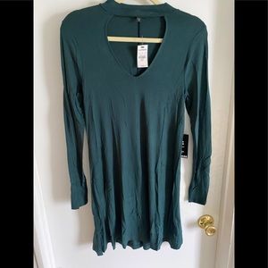 Cut out long sleeve dress